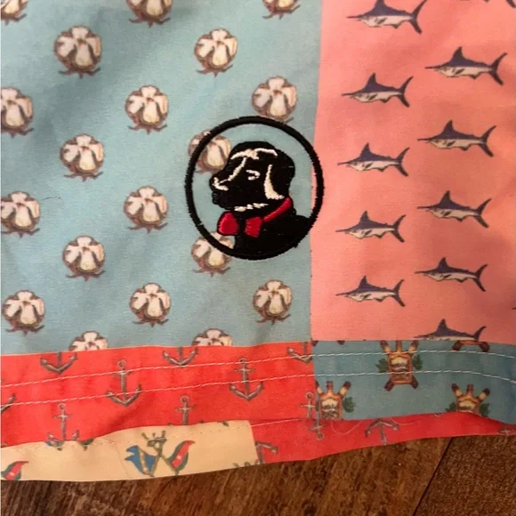 Southern Proper Patchwork Swim Trunks SZ. L 34-36 - Picture 4 of 8